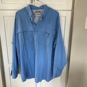 L Men’s Long Sleeve Blue Columbia PFG